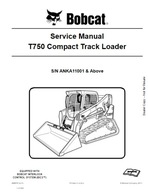 Servisná príručka BobCat T750 Kompaktný pásový nakladač