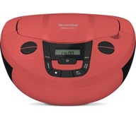 CD prehrávač TechniSat VIOLA CD-1 LCD DAB+ MP3 AUX Bluetooth červený