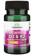 SWANSON ВІТАМІН D3 + K2 MK-7 VEGE КІСТКОВИЙ ІМУНІТЕТ