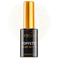 Yoshi Top TopFetti UV/LED Hybrid 10 ml Milky Matte Mleczne Matowe Konfetti