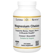 California Gold Nutrition Magnesium Chelate | Chelát z horčíka 210mg 270tab.