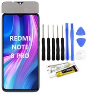 WYŚWIETLACZ LCD XIAOMI REDMI NOTE 8 PRO CZARNY, DOTYK + narzędzia + klej