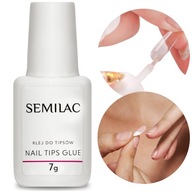 Klej do tipsów i cyrkonii SEMILAC Nail Glue Clear z pędzelkiem 7g SEOL