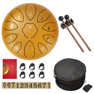 3/6/8 Inch Steel Tongue Drum Set Handpan Drum Pad Tank with Drumstick