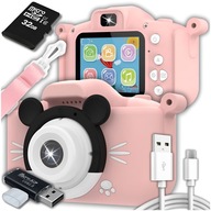 Digitálny fotoaparát ZeeTech Digitálny fotoaparát pre deti Mickey 40 Mpx selfie hra ružová