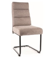 Čalúnená stolička BERRY béžová 34, čierny rošt do obývačky jedálne