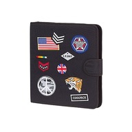 CoolPack TECZKA WIELOFUNKCYJNA ORAGANIZER MATE CZARNA ZNACZKI BADGES BLACK