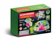 MAGFORMERS Glowing Craft mágneses építőkockák 20 db-os