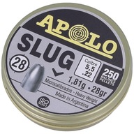 Śrut Apolo Slug 5,5 mm 28 grain 250 sztuk Diabolo