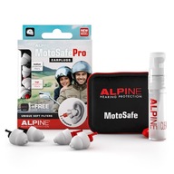 Zátky stopky chrániče sluchu pre motocyklistov Alpine Motosafe Pro