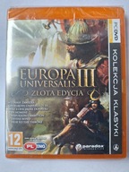 Europa Universalis III 3 Złota Edycja PL Pc Nowy Folia