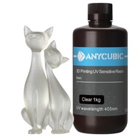 Anycubic Clear 1L 1kg Basic Żywica UV do Drukarki 3D Standard Przeźroczysta