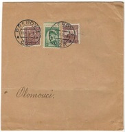 Czechosłowacja 1935 Koperta List znaczki fragment