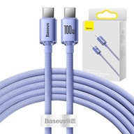 BASEUS MOCNY KABEL PRZEWÓD 2X USB TYPU C SZYBKIE ŁADOWANIE QC PD 100W 2M