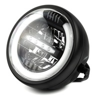 Uniwersalny reflektor lampa LED motocykl homologacja czarny Naked Street