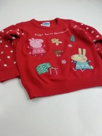 Sweter świąteczny Świnka Peppa na wiek 2 - 3 lata
