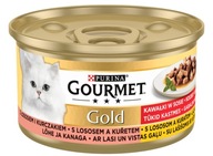 Gourmet Gold z Łososiem i Kurczakiem Kawałki w Sosie 85g