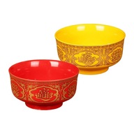 2x Tribute Bowl Buddha Supplies Home Yellow with