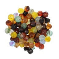 Achát Colorful Ékszertartó gömb 4mm 36cm