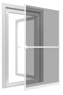 Moskitiera Drzwiowa Balkonowa Aluminiowa Siatka na Drzwi Biała 215 x 100 cm