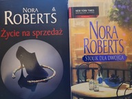 NORA ROBERTS: ŻYCIE NA SPRZEDAŻ, STOLIK DLA DWOJGA - zestaw 2 książek