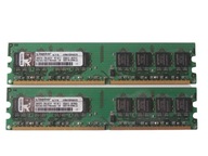 Pamięć DDR2 PC2 2GB 667MHz PC5300 2x 1GB Dual Kingston Gwarancja