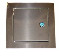 Komínové dvere DR KOM 14x14 maskovacie 140x140 mm kovové na čistenie