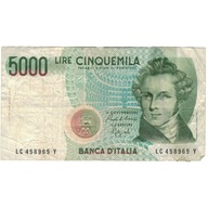 Banknot, Włochy, 5000 Lire, 1985-01-04, KM:111c, V