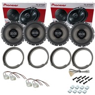 4 Głośniki PIONEER 16,5cm PRZÓD + TYŁ do Ford Focus MK3 MK4 Mondeo MK4 MK5