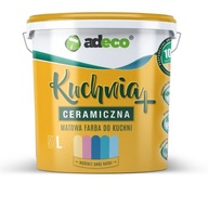Adeco ceramiczna farba do kuchni zmywalna mat 5 litrów