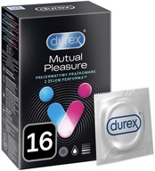 DUREX Mutual Pleasure Rebrované kondómy a výstupky 16 ks DLHŠIE SEX