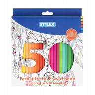 50 FARIEB !! Ceruzkové pastelky Stylex-pre dospelých