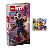 LEGO MARVEL č. 76282 - Figúrka Rocketa na zostavenie + KATALÓG LEGO 2024