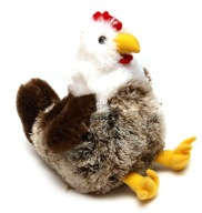 Plüss tyúk plüssfigura 20cm