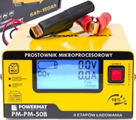 Mikroprocesorový usmerňovač Powermat PM-PM-50B 10 A