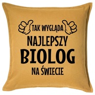 NAJLEPSZY BIOLOG poduszka 50x50 prezent