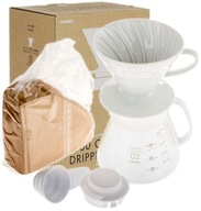 Zestaw do kawy Drip Dzbanek Filtry Hario V60-02