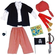 Strój Karnawałowy Pirat Dla Dziecka Kostium Pirata Na Bal Akcesoria Szabla