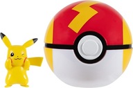 Pokémoni - Figúrka Pikachu a Fast Ball - Clip 'n' Go PKW3148
