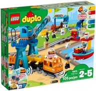 LEGO DUPLO Duży Pociąg Towarowy 10875 Ciuchcia Kolejka Tory Lokomotywa