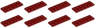 LEGO 4618986 4164177 3795 płytka 2x6 ciemny czerwony - 8 sztuk