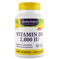 Healthy Origins Vitamín D3 2000 IU 120 sgels