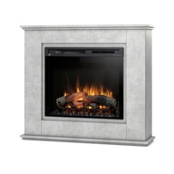 Kominek elektryczny wolnostojący Asti W02-Beton 28" XHD LED Warmtec