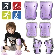 ЗАХИСНІ НАЛОКІТНИКИ ДЛЯ РОЛИКІВ НАБІР НАКОЛІННИКІВ НАКОЛІННИКИ ВЕЛОСИПЕДНІ ДЛЯ ДІТЕЙ 3В1 С