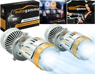 Soczewki projektory Bi-LED 6000K mini H4 dual