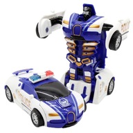 TRANSFORMER AUTO POLÍCIA ROBOT JAZDÍ HRA