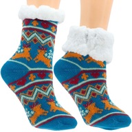 Ponožky Detské zimné s medvedíkom Protišmykové ABS 27-31