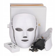 LED maska na tvár a krk elektrostimulácia