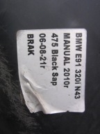 BMW E91 E90 mudguard left front left front rear part 51717059377