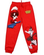 Spodnie dziecięce dresowe Looney Tunes Zwariowane Melodie 8 lat Kieszenie